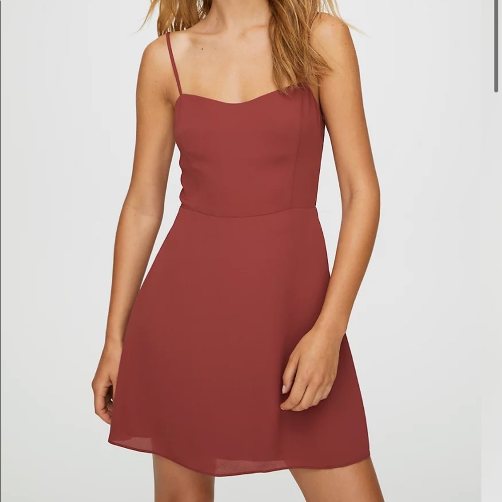 NWT Aritzia Sunday Best mini dress light pink